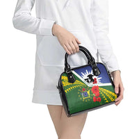 Cook Islands ANZAC Day Shoulder Handbag Last Post Lest We Forget LT14 - Polynesian Pride