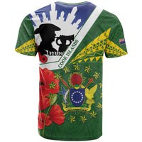 Cook Islands ANZAC Day T Shirt Last Post Lest We Forget LT14 - Polynesian Pride