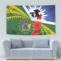 Cook Islands ANZAC Day Tapestry Last Post Lest We Forget LT14 - Polynesian Pride