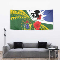 Cook Islands ANZAC Day Tapestry Last Post Lest We Forget LT14 - Polynesian Pride