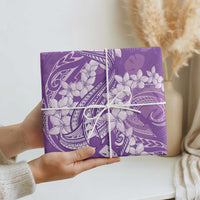 Purple Polynesia Hammerhead Shark Tattoo With Plumeria Lei Wrapping Paper LT14 - Polynesian Pride