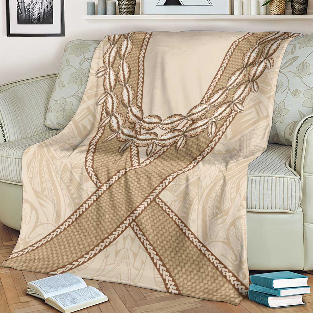 Mauri Ribaberiki Kiribati Blanket Cowrie Shells Lei Palm Leaf Weaving LT14 - Polynesian Pride