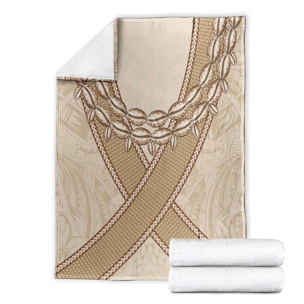 Mauri Ribaberiki Kiribati Blanket Cowrie Shells Lei Palm Leaf Weaving LT14 - Polynesian Pride