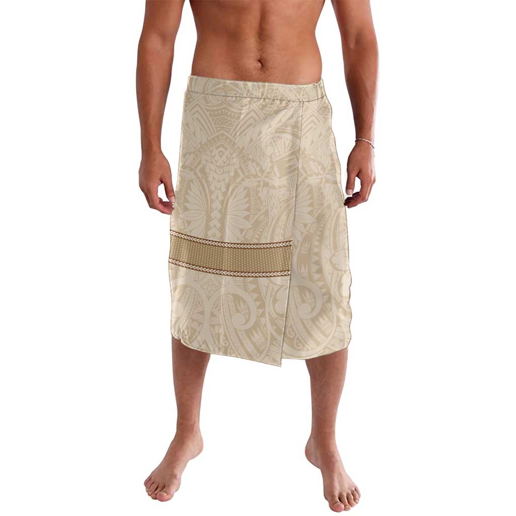 Mauri Ribaberiki Kiribati Lavalava Cowrie Shells Lei Palm Leaf Weaving LT14 Beige - Polynesian Pride