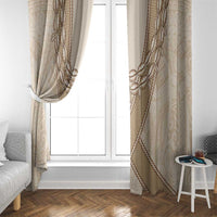 Mauri Ribaberiki Kiribati Window Curtain Cowrie Shells Lei Palm Leaf Weaving LT14 - Polynesian Pride