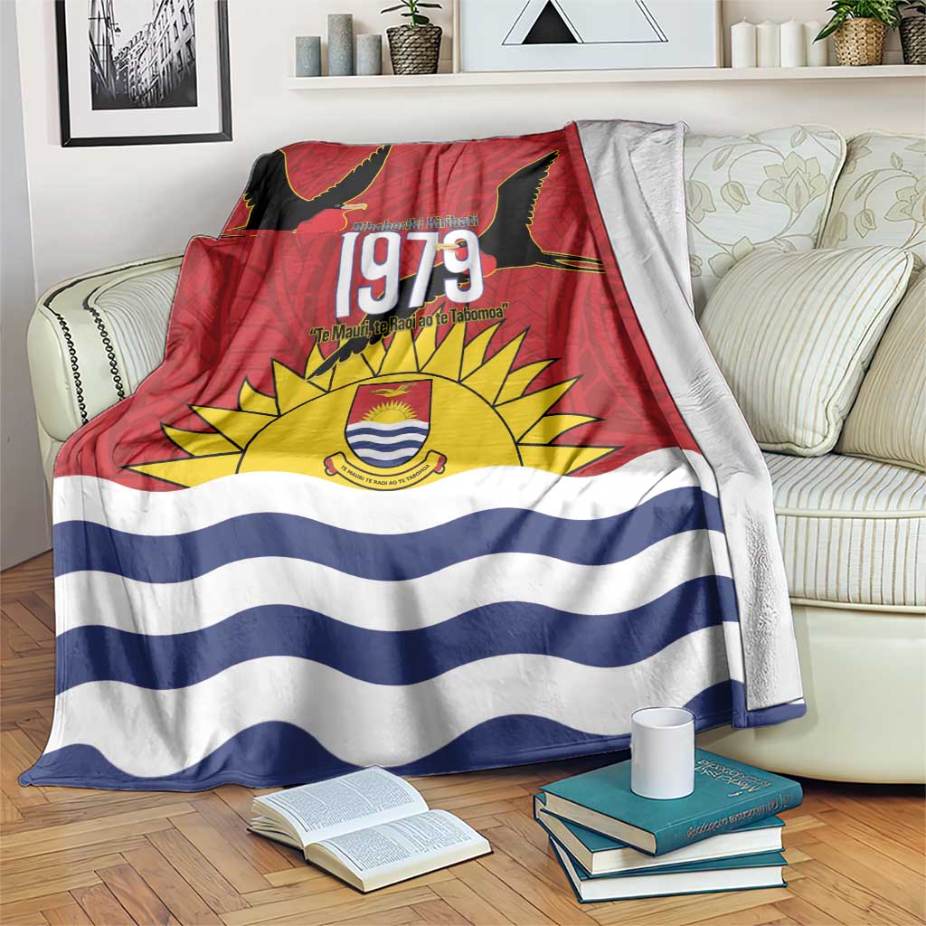 Mauri Kiribati Independence Day Blanket 1979 Proud National Frigatebird LT14 Red - Polynesian Pride