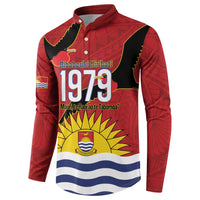 Mauri Kiribati Independence Day Button Sweatshirt 1979 Proud National Frigatebird LT14 - Polynesian Pride