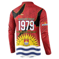 Mauri Kiribati Independence Day Button Sweatshirt 1979 Proud National Frigatebird LT14 - Polynesian Pride