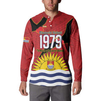 Mauri Kiribati Independence Day Button Sweatshirt 1979 Proud National Frigatebird LT14 - Polynesian Pride