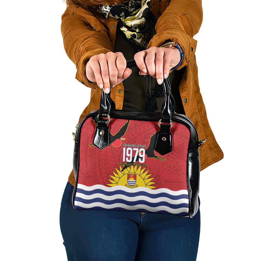 Mauri Kiribati Independence Day Shoulder Handbag 1979 Proud National Frigatebird LT14 One Size Red - Polynesian Pride