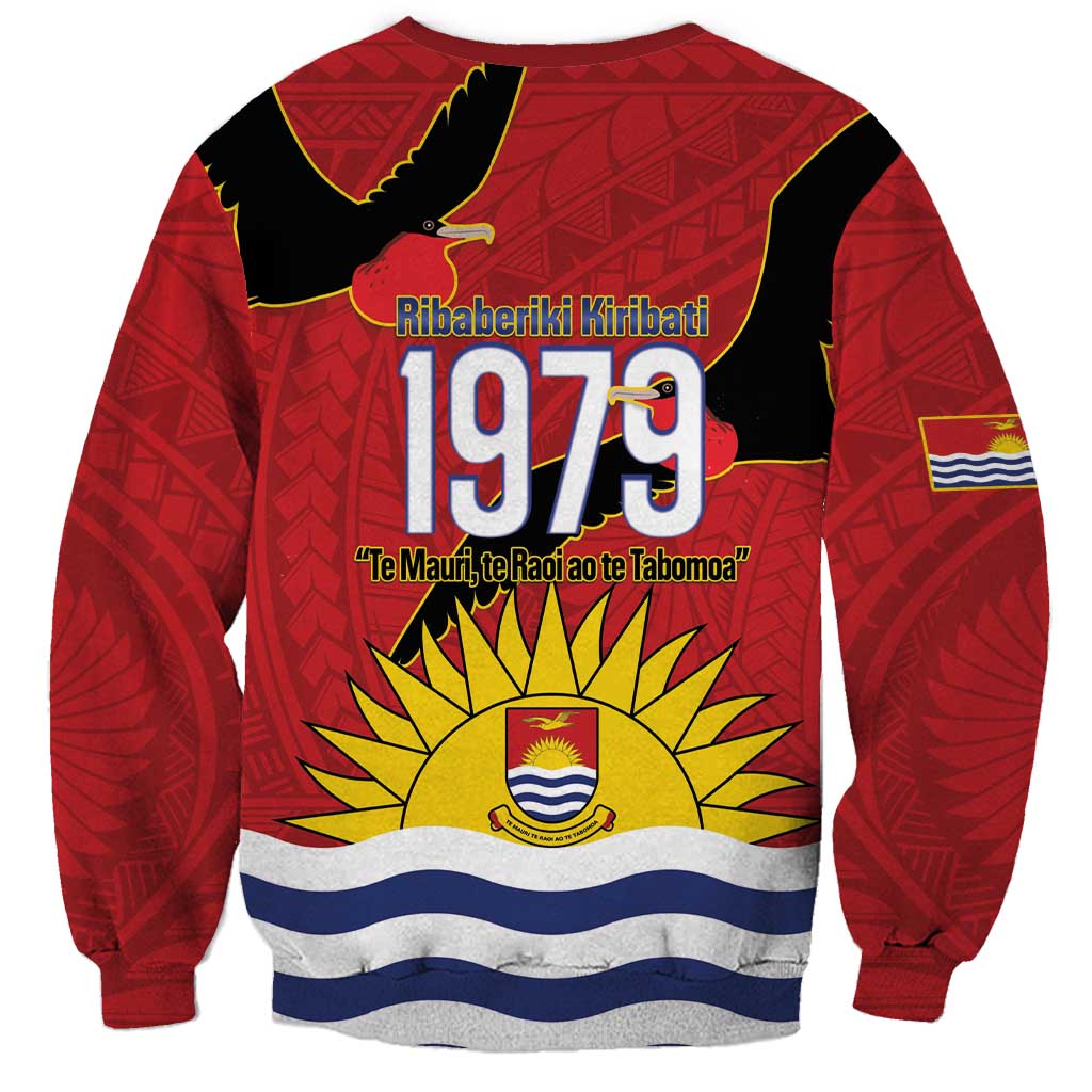 Mauri Kiribati Independence Day Sweatshirt 1979 Proud National Frigatebird LT14 - Polynesian Pride