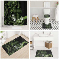 Green Hafa Adai Guam Bathroom Set Chamorro Latte Stone Hand With Plumeria LT14 - Polynesian Pride