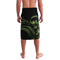 Green Hafa Adai Guam Lavalava Chamorro Latte Stone Hand With Plumeria LT14 - Polynesian Pride