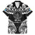 Palau Constitution Day Family Matching Long Sleeve Bodycon Dress and Hawaiian Shirt Belau Seal With Polynesian Pattern - Black