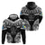 Palau Constitution Day Hoodie Belau Seal With Polynesian Pattern - Black