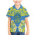 Palau Constitution Day Family Matching Mermaid Dress and Hawaiian Shirt Belau Seal With Frangipani Polynesian Pattern - Blue