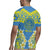 Palau Constitution Day Rugby Jersey Belau Seal With Frangipani Polynesian Pattern - Blue