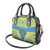 Palau Constitution Day Shoulder Handbag Belau Seal With Frangipani Polynesian Pattern - Blue