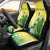 Cook Islands Independence Day Car Seat Cover Kuki Airani Tiare Maori Polynesian Pattern - Green