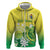 Cook Islands Independence Day Hoodie Kuki Airani Tiare Maori Polynesian Pattern - Green