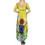 Cook Islands Independence Day Summer Maxi Dress Kuki Airani Tiare Maori Polynesian Pattern - Green