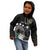 Cook Islands Independence Day Kid Hoodie Kuki Airani Tiare Maori Polynesian Pattern - Black