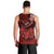 Polynesian Pride Aries Zodiac Men Tank Top Astrological Sign Tribal Plumeria Red Galaxy LT14 - Polynesian Pride