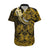 Polynesian Pride Gemini Zodiac Hawaiian Shirt Astrological Sign Tribal Plumeria Gold Galaxy LT14 Gold - Polynesian Pride