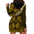 Polynesian Pride Gemini Zodiac Hoodie Dress Astrological Sign Tribal Plumeria Gold Galaxy LT14 - Polynesian Pride