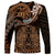 Polynesian Pride Virgo Zodiac Long Sleeve Shirt Astrological Sign Tribal Plumeria Brown Galaxy LT14 - Polynesian Pride