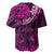 Polynesian Pride Libra Zodiac Baseball Jersey Astrological Sign Tribal Plumeria Pink Galaxy LT14 - Polynesian Pride