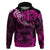 Polynesian Pride Libra Zodiac Hoodie Astrological Sign Tribal Plumeria Pink Galaxy LT14 Pink - Polynesian Pride