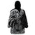 Polynesian Pride Scorpio Zodiac Wearable Blanket Hoodie Astrological Sign Tribal Plumeria Black LT14 - Polynesian Pride