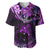 Polynesian Pride Sagittarius Zodiac Baseball Jersey Astrological Sign Tribal Plumeria Purple Galaxy LT14 Purple - Polynesian Pride