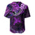 Polynesian Pride Sagittarius Zodiac Baseball Jersey Astrological Sign Tribal Plumeria Purple Galaxy LT14 - Polynesian Pride