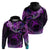 Polynesian Pride Sagittarius Zodiac Hoodie Astrological Sign Tribal Plumeria Purple Galaxy LT14 - Polynesian Pride