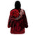 Polynesian Pride Capricorn Zodiac Wearable Blanket Hoodie Astrological Sign Tribal Plumeria Red Galaxy LT14 - Polynesian Pride