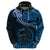 Polynesian Pride Aquarius Zodiac Hoodie Astrological Sign Tribal Plumeria Blue Galaxy LT14 - Polynesian Pride