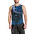 Polynesian Pride Aquarius Zodiac Men Tank Top Astrological Sign Tribal Plumeria Blue Galaxy LT14 - Polynesian Pride