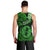 Polynesian Pride Pisces Zodiac Men Tank Top Astrological Sign Tribal Plumeria Green Galaxy LT14 - Polynesian Pride