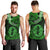 Polynesian Pride Pisces Zodiac Men Tank Top Astrological Sign Tribal Plumeria Green Galaxy LT14 - Polynesian Pride