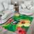 Custom Vanuatu Cricket Area Rug 2024 Tropical Flowers Version