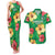 Custom Vanuatu Cricket Couples Matching Tank Maxi Dress and Hawaiian Shirt 2024 Tropical Flowers Version