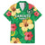 Custom Vanuatu Cricket Family Matching Long Sleeve Bodycon Dress and Hawaiian Shirt 2024 Tropical Flowers Version