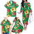 Custom Vanuatu Cricket Family Matching Off The Shoulder Long Sleeve Dress and Hawaiian Shirt 2024 Tropical Flowers Version