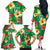 Custom Vanuatu Cricket Family Matching Off The Shoulder Long Sleeve Dress and Hawaiian Shirt 2024 Tropical Flowers Version