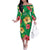 Custom Vanuatu Cricket Family Matching Off The Shoulder Long Sleeve Dress and Hawaiian Shirt 2024 Tropical Flowers Version