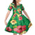 Custom Vanuatu Cricket Family Matching Short Sleeve Bodycon Dress and Hawaiian Shirt 2024 Tropical Flowers Version