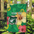 Custom Vanuatu Cricket Garden Flag 2024 Tropical Flowers Version