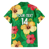 Custom Vanuatu Cricket Hawaiian Shirt 2024 Tropical Flowers Version LT14 - Polynesian Pride
